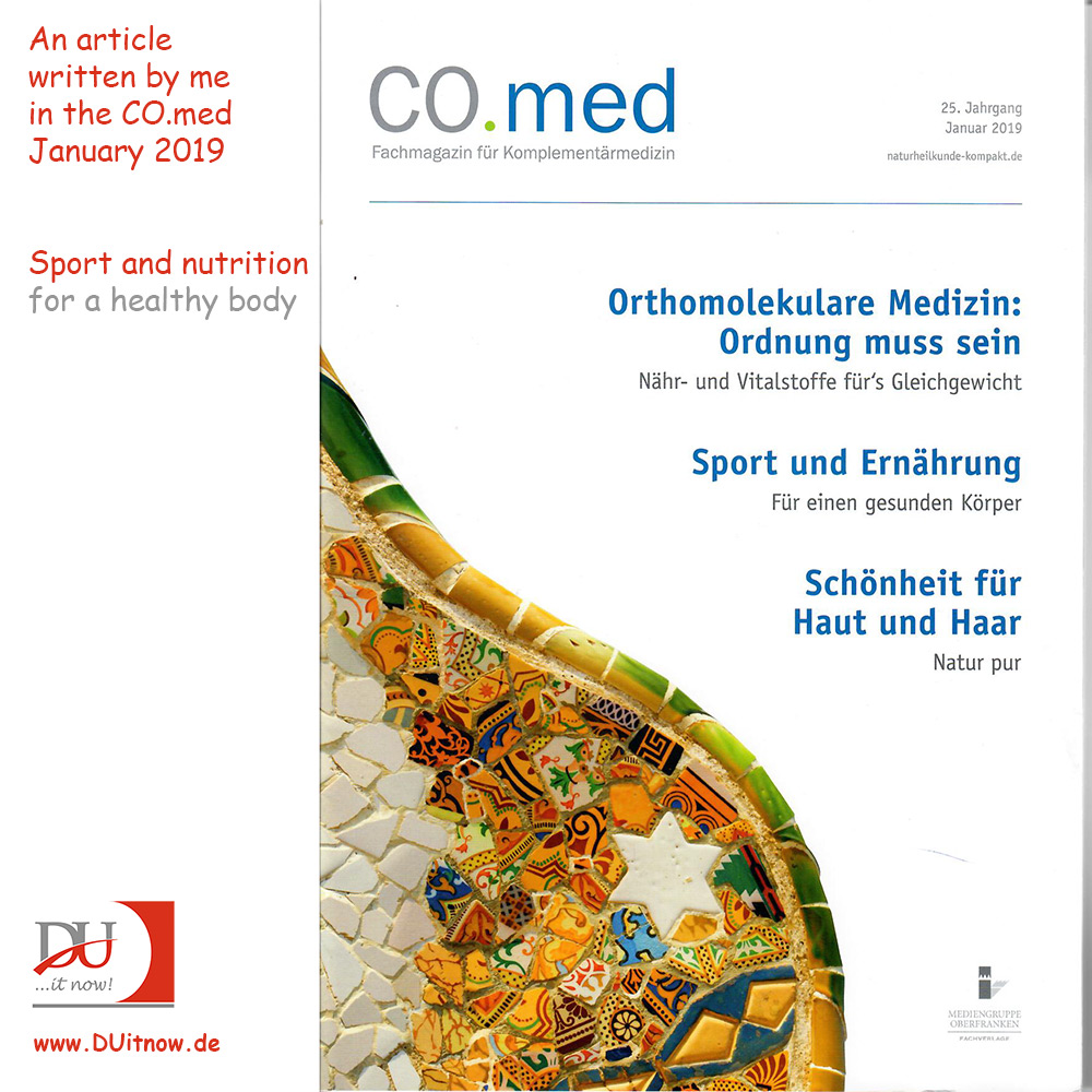 Mein Artikel in der CO.med - Sport und Ernährung