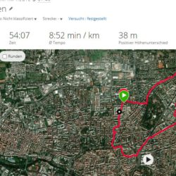 Heute  freue ich mich über „nur 6km“ Joggen